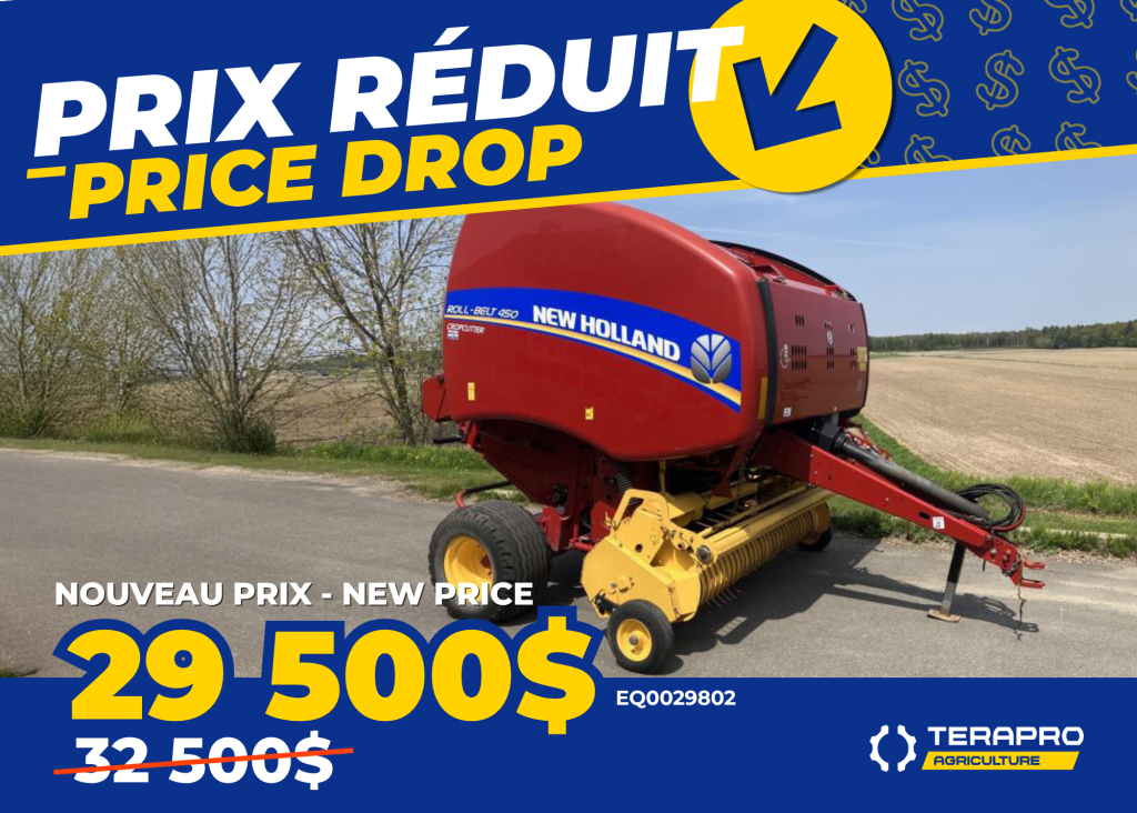 Agriculture PRESSE NEW HOLLAND RB450 EQ0029802