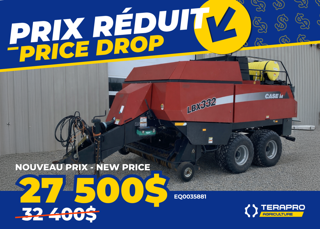 Agriculture PRESSE CASE IH LBX332 EQ0035881